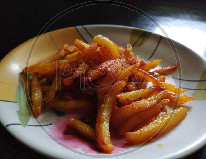 Home made delicious french fries🥓🥓🥓