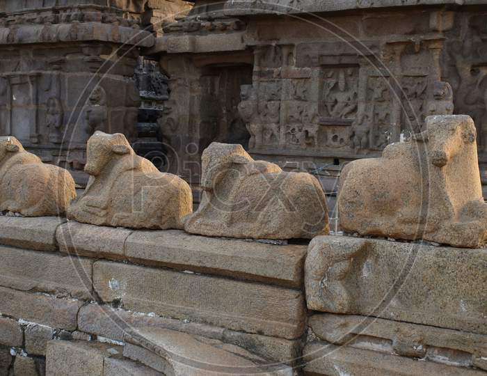 Close Look At Stone Architecture That Has Survived 2,000 Years At Mamallapuram, Tn, India