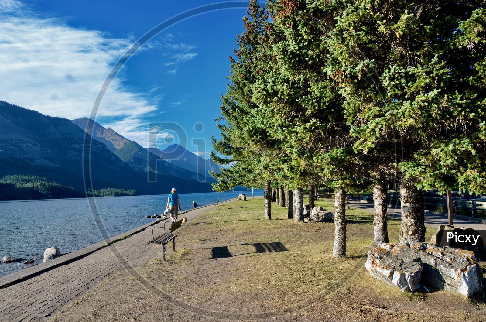 Image of Scenic beauty of Waterton, town near Calgary AB, Canada ...