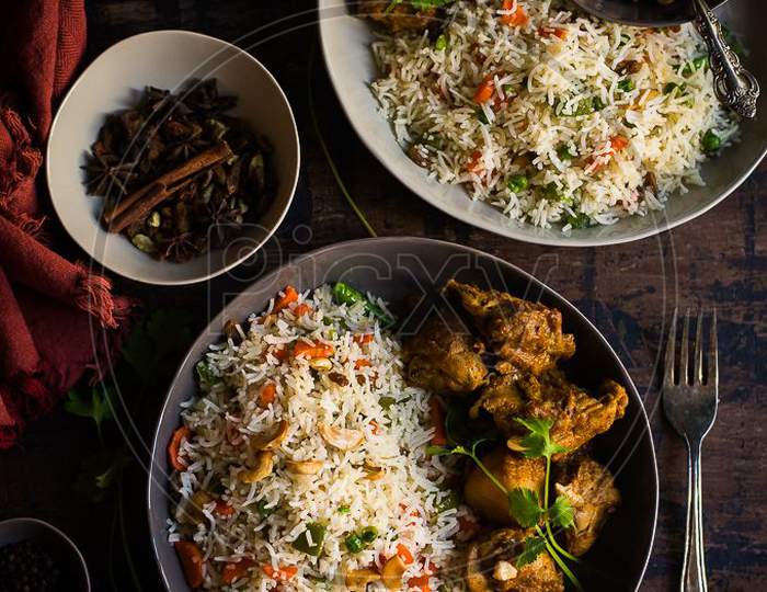 Bengali food fried Rises