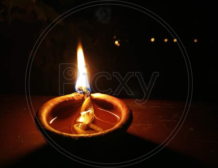 A Diya Lighten-Up In Diwali