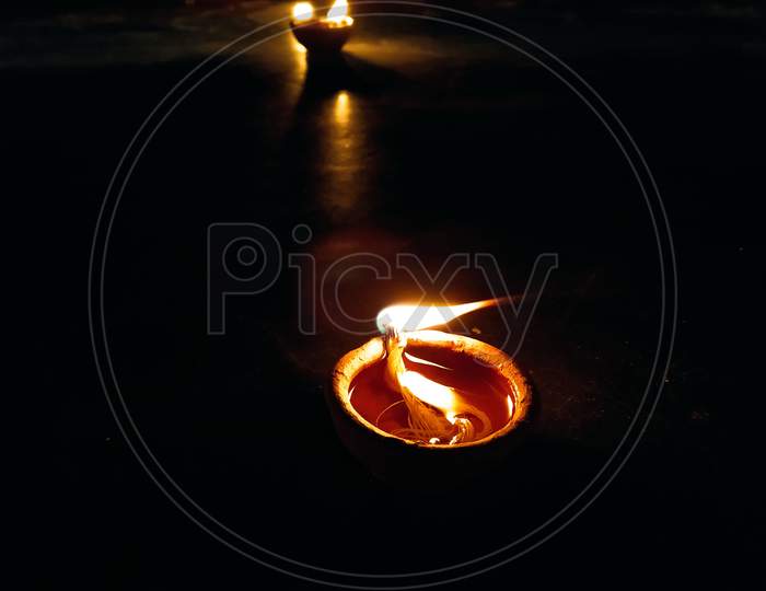 A Diya Lighten-Up In Diwali