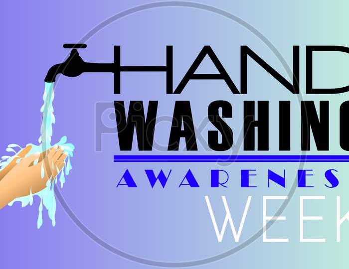 World Hand Washing Awareness Week Vector Banner