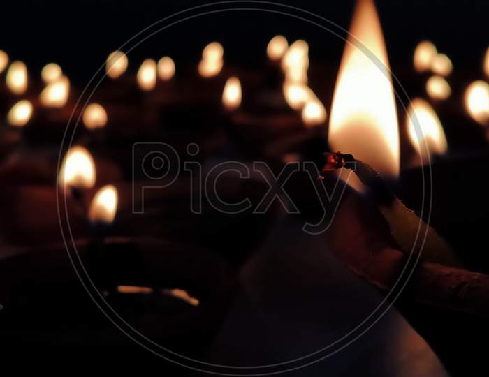 Happy Diwali , Diwali Diya , Darkness -,- Earthen Diya