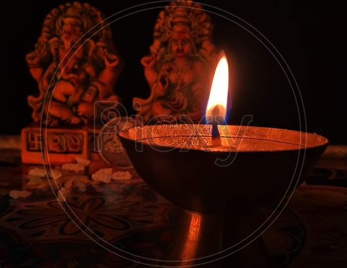 Happy Diwali -- Lord Ganesha and Goddess Laxmi