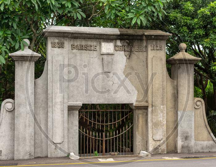 Parsee Cemetery, Old Colonial Cemetary In Sar Macau, China