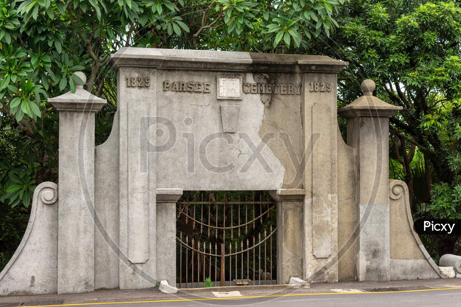 Parsee Cemetery, Old Colonial Cemetary In Sar Macau, China