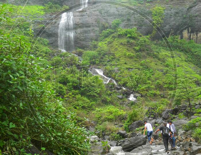 Raw photo of waterfall