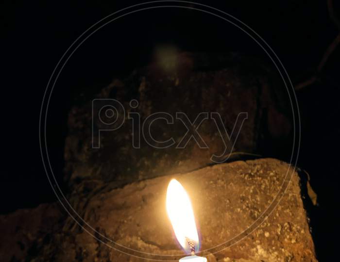 Candle light photography