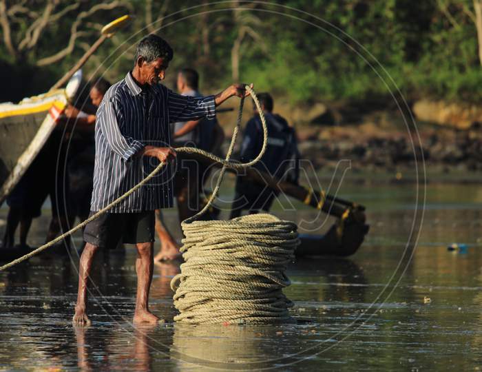 Fisherman, working man
