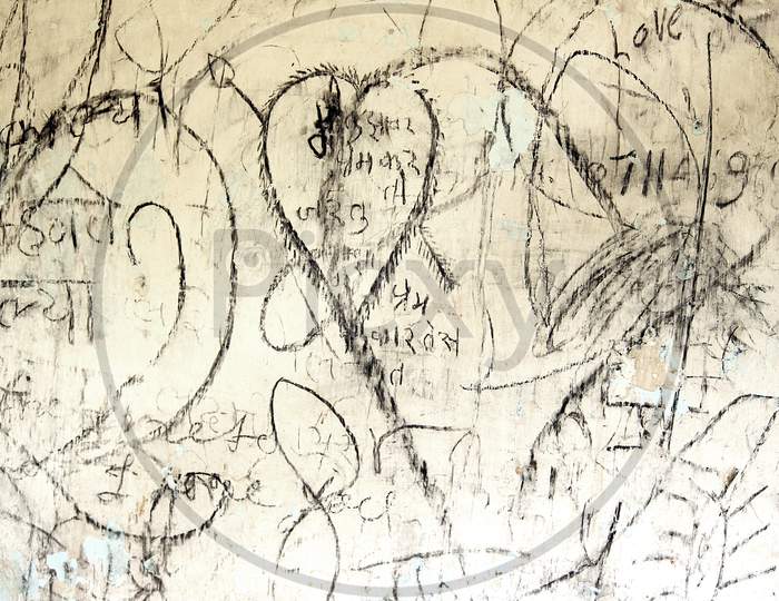 Abandoned Property Wall Graffiti Writing