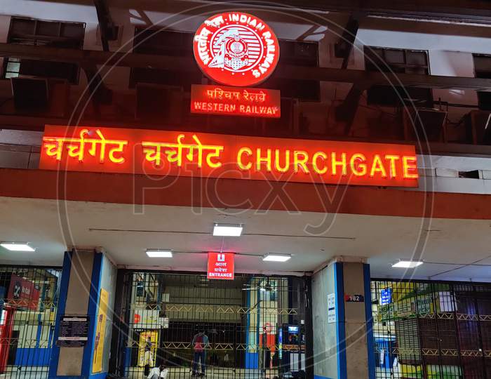Churchgate station outer view, mumbai