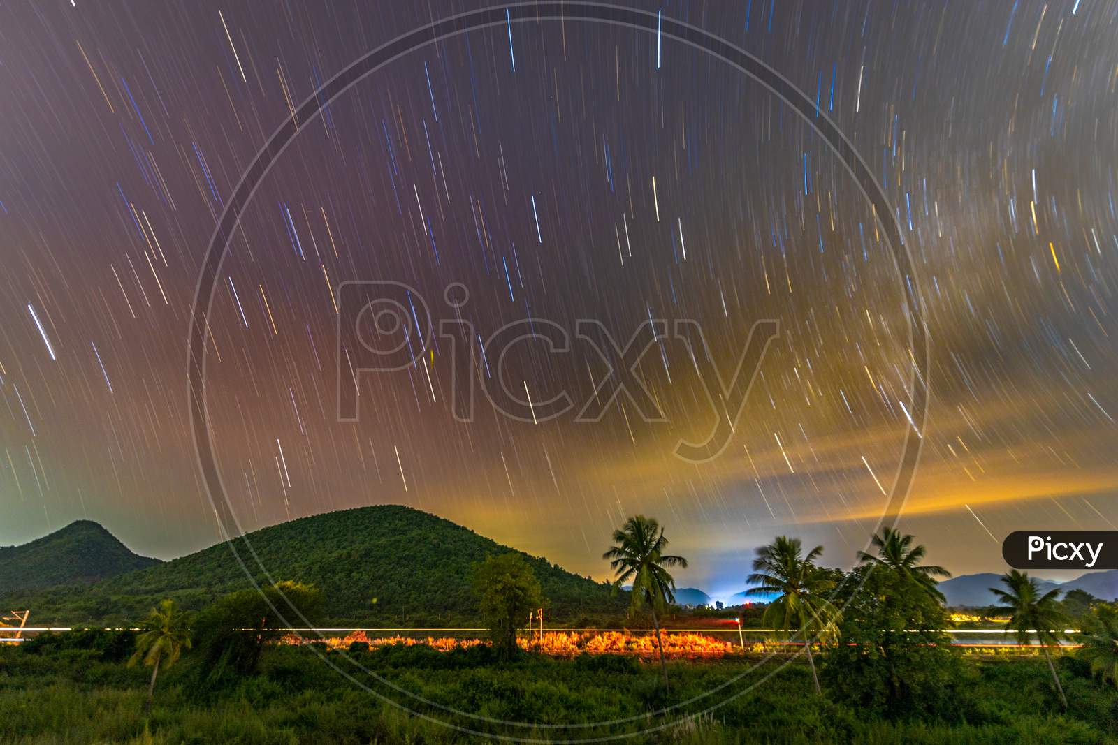 Star Trails in the Night