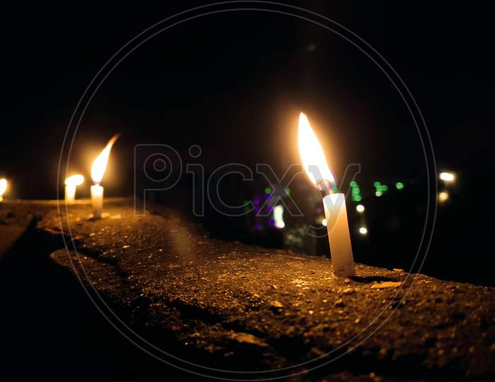 Candle light photography