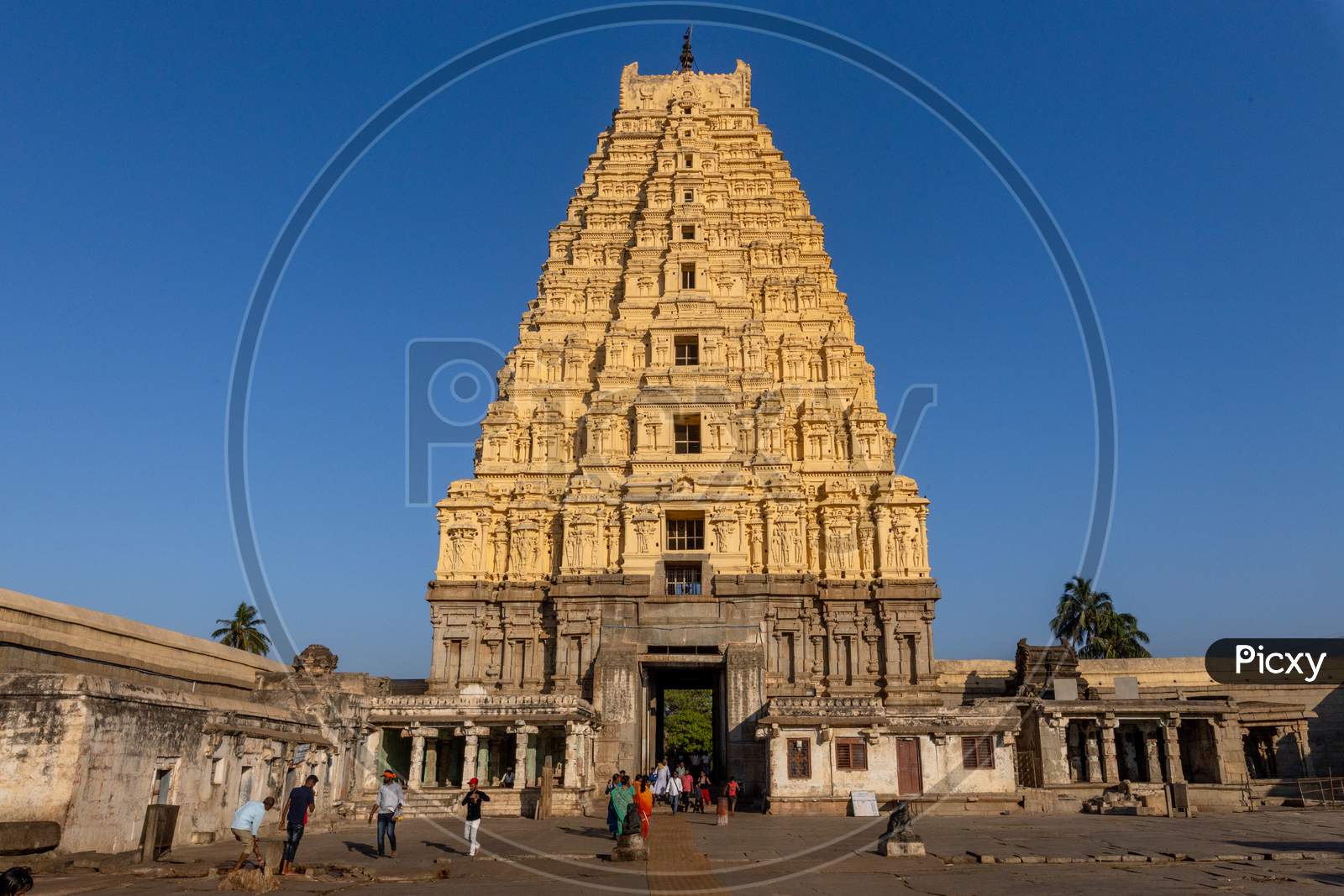 Virupaksha Temple in Unesco Heritage Town Hampi in Karnataka
