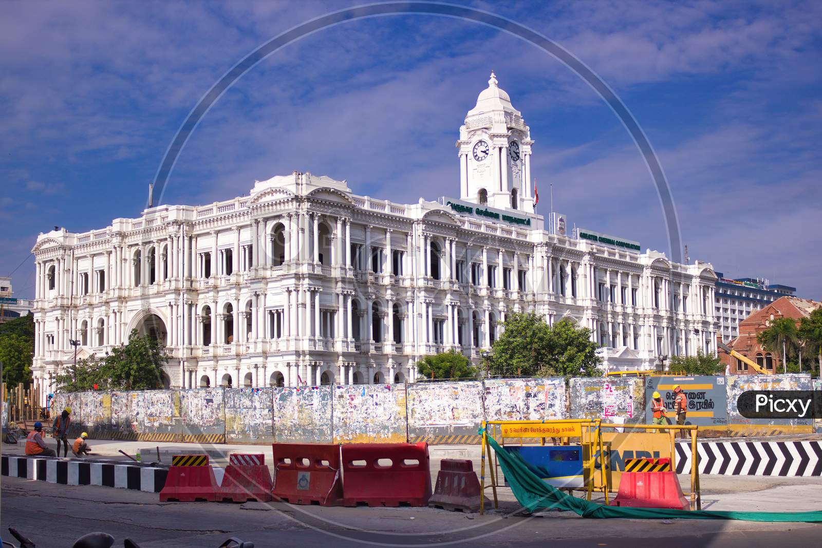 Chennai, India - October 29, 2020: Greater Chennai Corporation Building Which Is The Chennai Municipal Corporation Civic Body That Governs The City