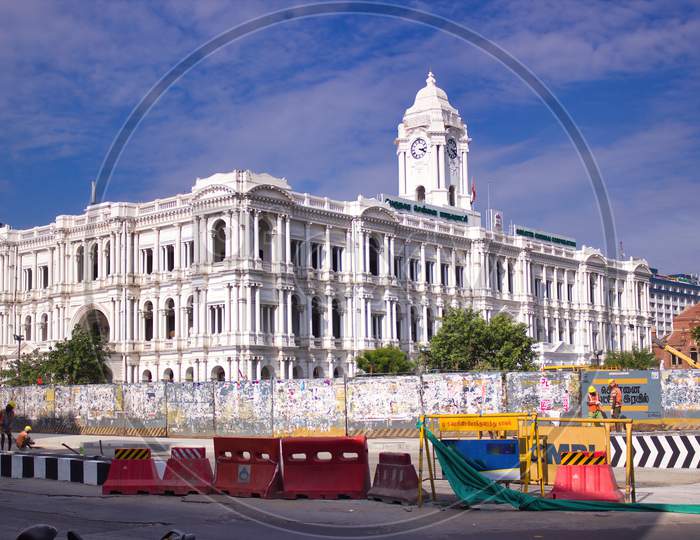 Chennai, India - October 29, 2020: Greater Chennai Corporation Building Which Is The Chennai Municipal Corporation Civic Body That Governs The City