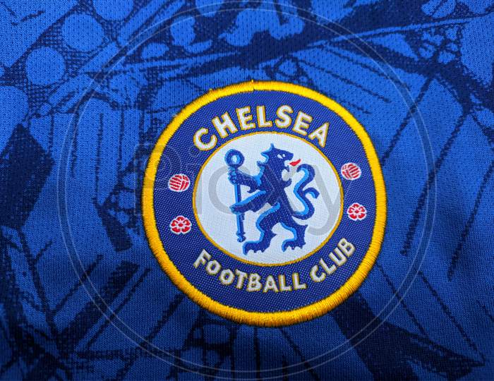 this is a picture of chelsea football club jersey.