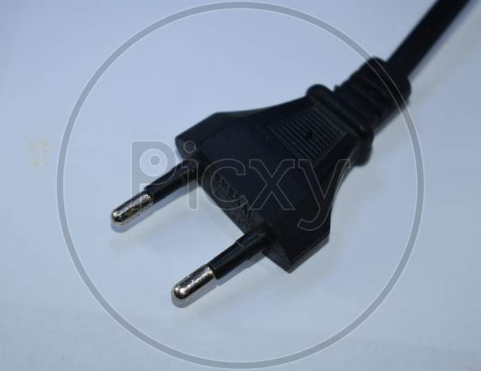Black Plastic Male Electrical Plug