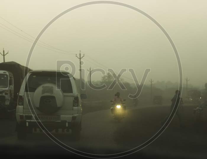 Dusty Road air Pollution