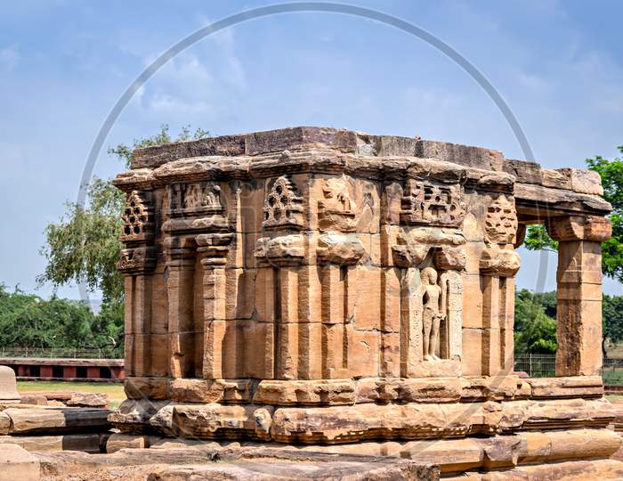 Ancient Stone Temple Monument At Pattadakal , Karnataka, India.