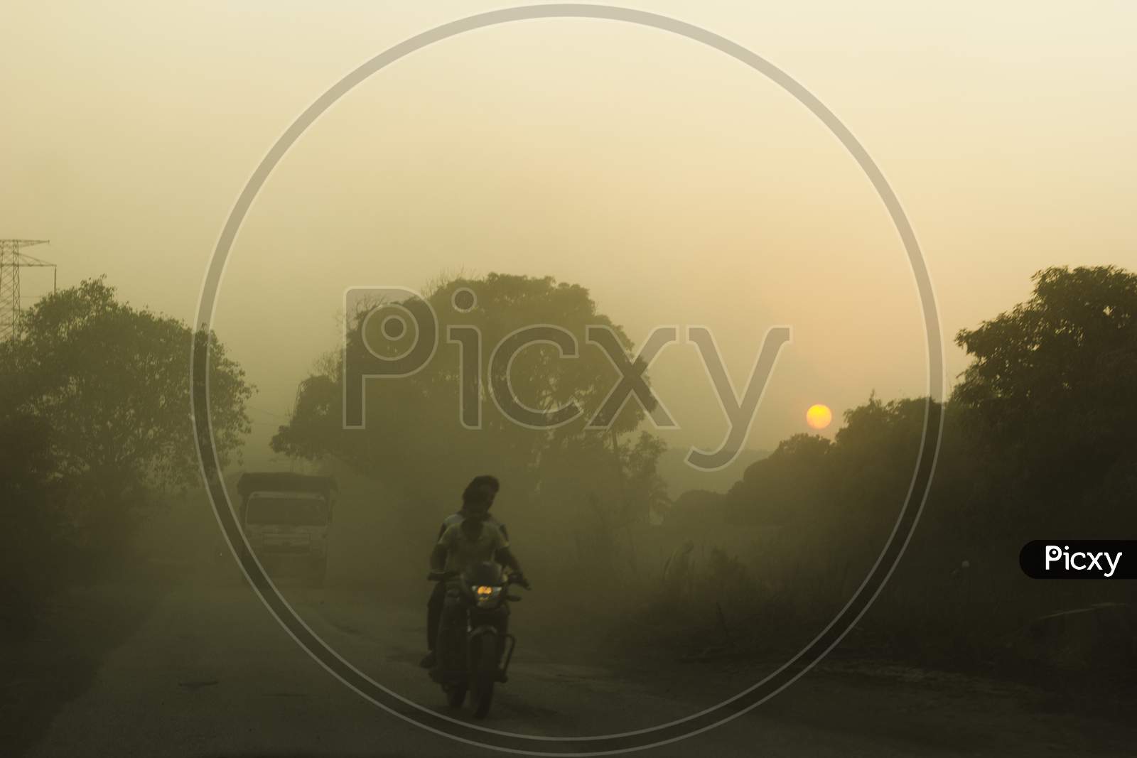 Dusty Road air Pollution
