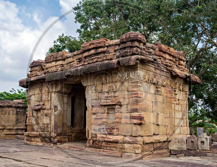 Ancient Stone Temple Monument At Pattadakal , Karnataka, India.
