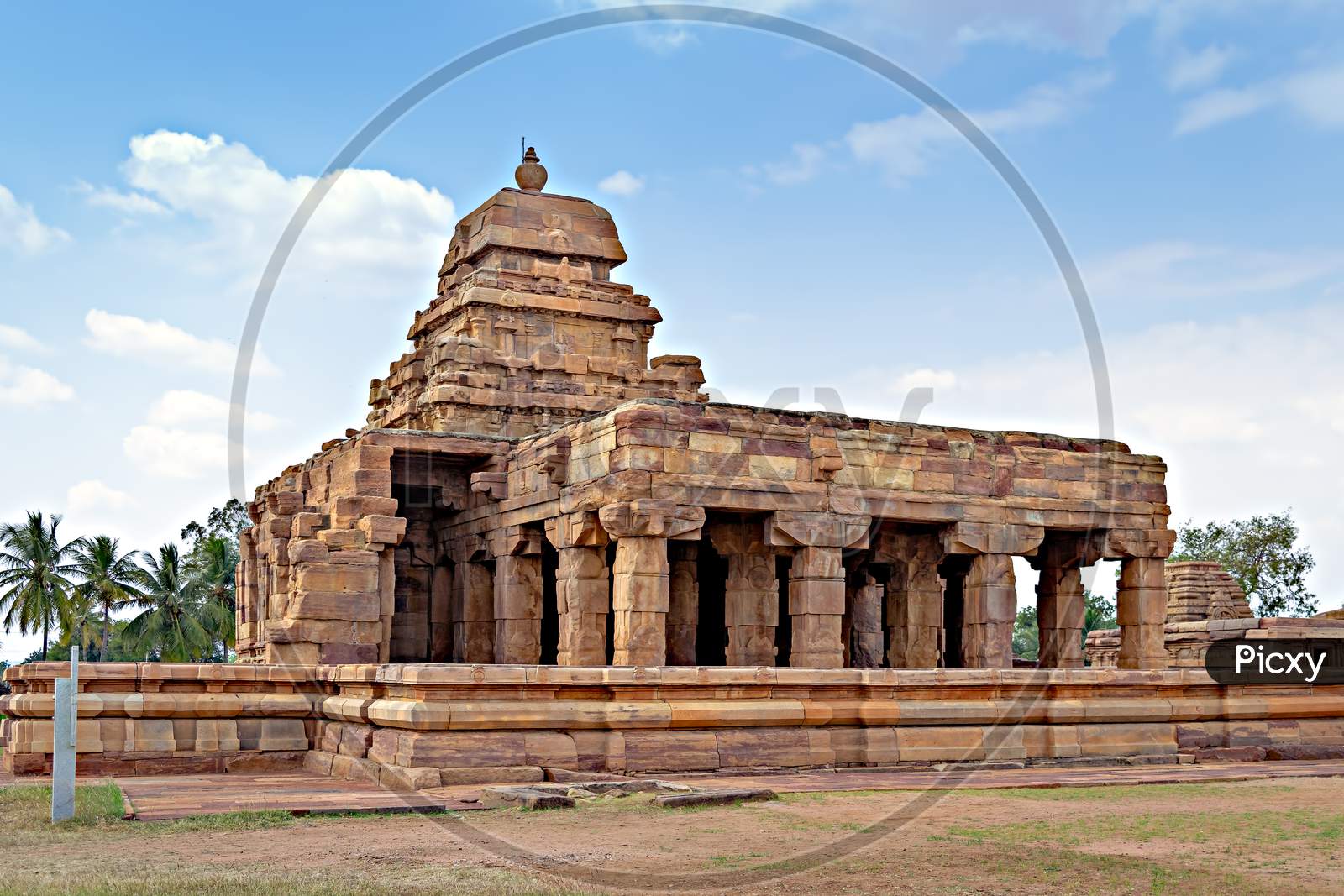 Sangamesvara Or Vijesvara Stone Temple , Pattadakal , Karnataka, India.