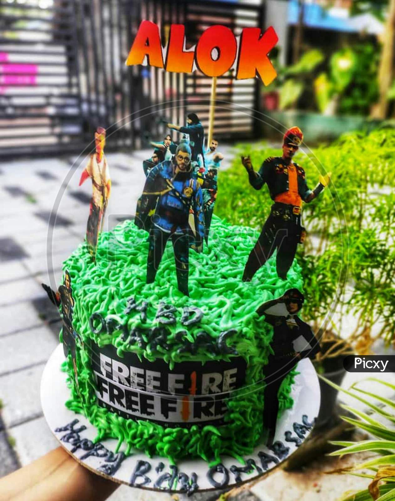 Image Of Free Fire Model Theme Cake Gj025904 Picxy