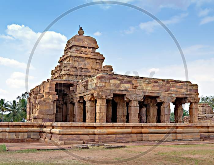 Sangamesvara Or Vijesvara Stone Temple , Pattadakal , Karnataka, India.