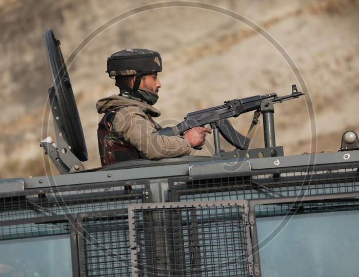 Encounter at Nagrota Ban toll plaza, A gunfight broke out between terrorists and security forces in the Nagrota area of Jammu and Kashmir’s Jammu district early on Thursday. Four militants have been killed. November 19,2020.