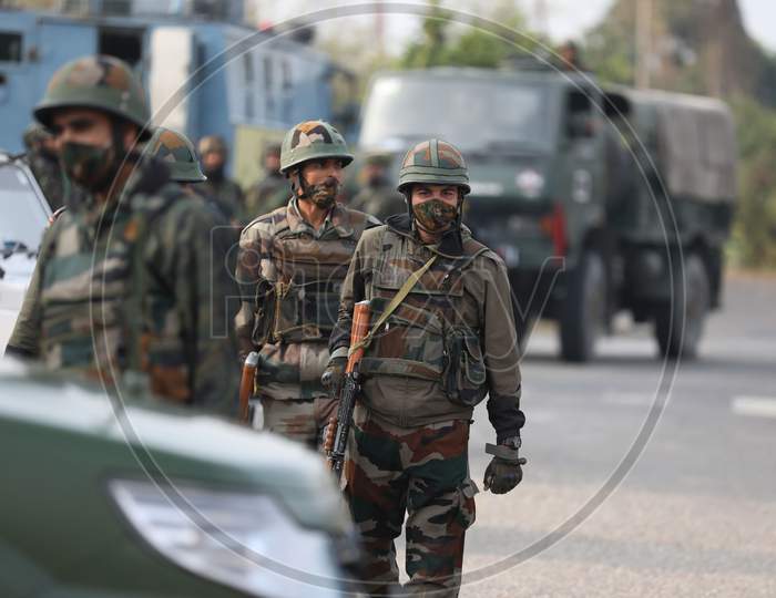 Encounter at Nagrota Ban toll plaza, A gunfight broke out between terrorists and security forces in the Nagrota area of Jammu and Kashmir’s Jammu district early on Thursday. Four militants have been killed. November 29,2020.
