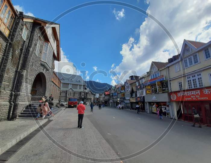 Mall Road at Shimla