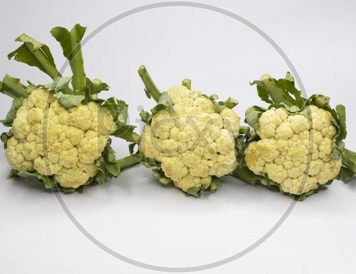 Cauliflower food With White Background