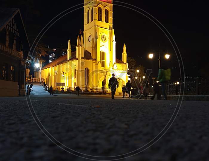 Christ Church, Shimla, Night Photography