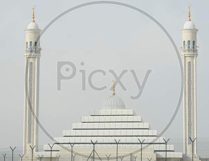 View Of An Architectural Design Of A Mosque