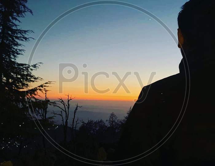 Breathtaking Sunset in Dharamshala
