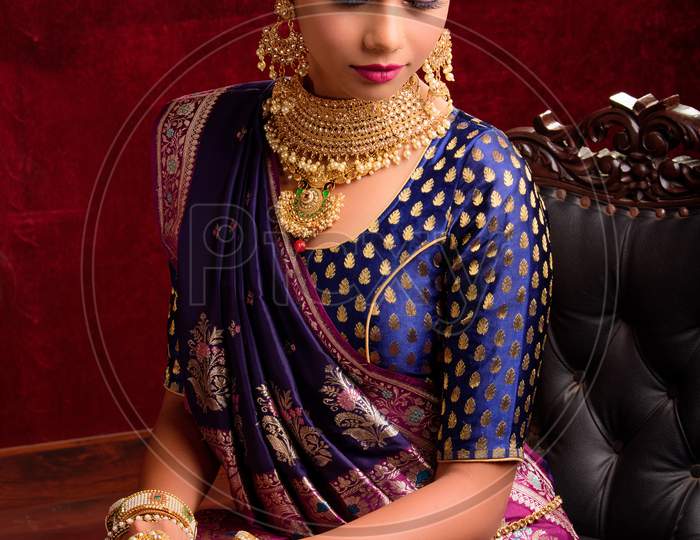 Beautiful Indian Bride Evening Look