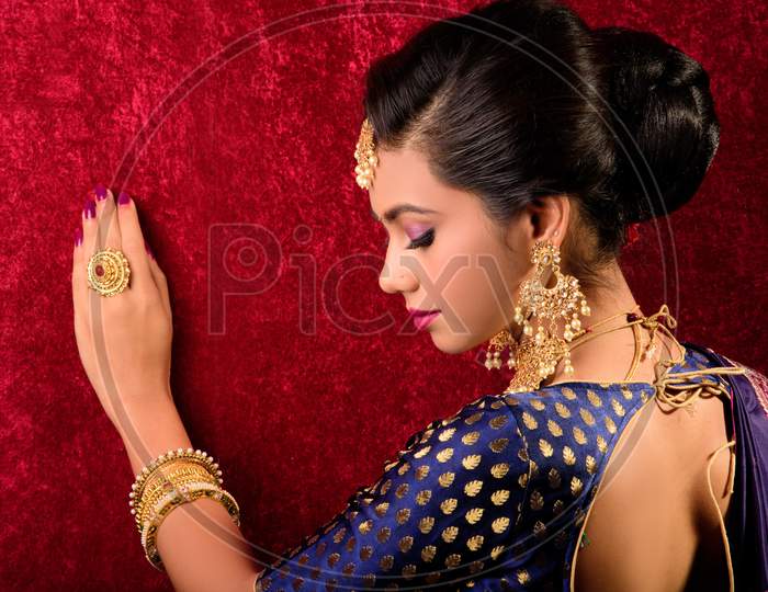 Beautiful Indian Bride Evening Look