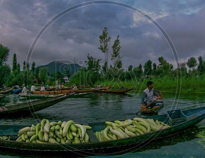 A boat full of Vegetables / Kashmir 2020