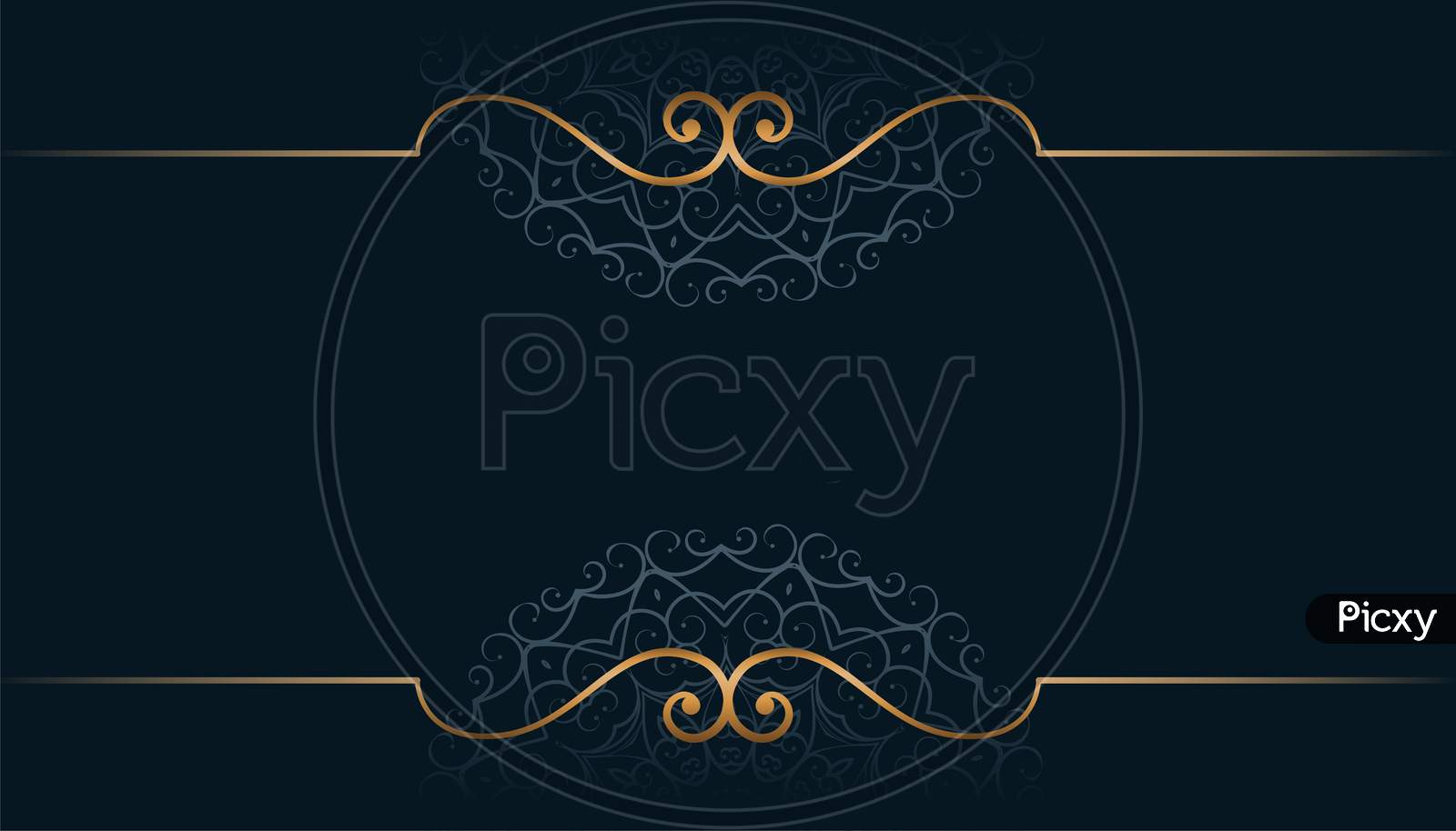 Image Of Background Banner Black Border Dark Decor Decoration Decorative Design Elegant Frame Gold Golden Illustration Invitation Luxury Ornament Pattern Premium Background Style Swirl Template Wedding Dp381265 Picxy