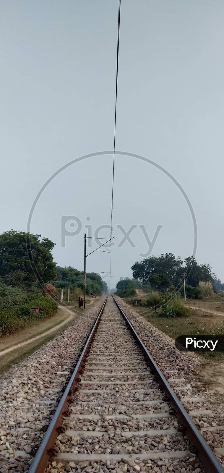 Indian railway track.