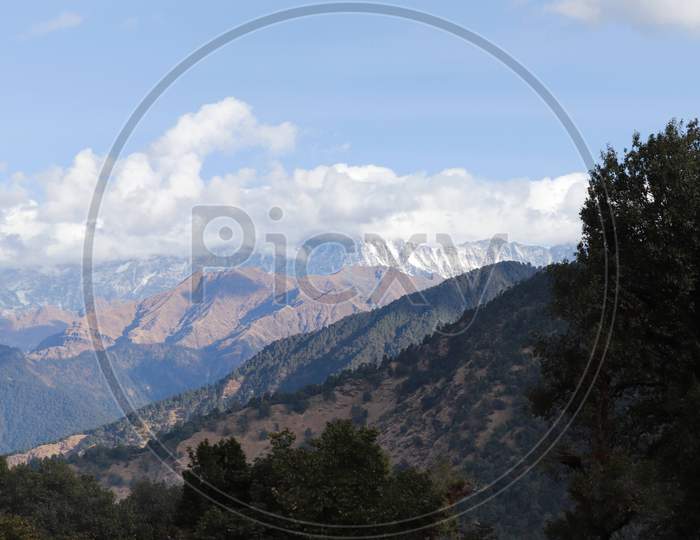 Beautiful hills Uttarakhand mountains india