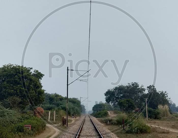 Indian railway track.