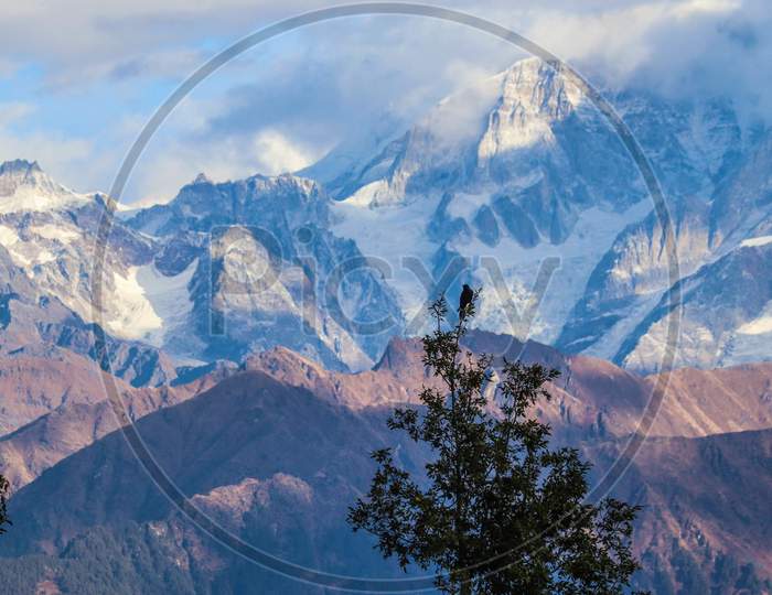 Scenic view mountains Uttarakhand hills