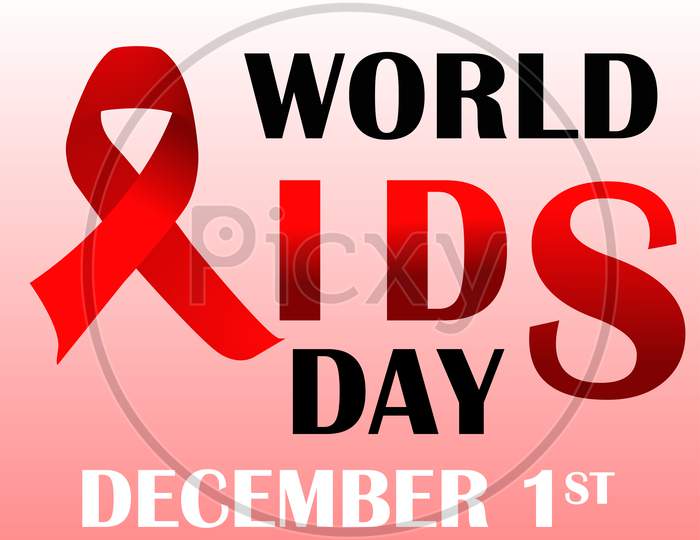 World Aids Day Banner Or Poster