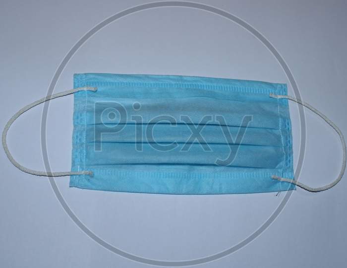 Medical Mask, Surgical Mask With White Background. coronavirous or covid-19 protected mask.