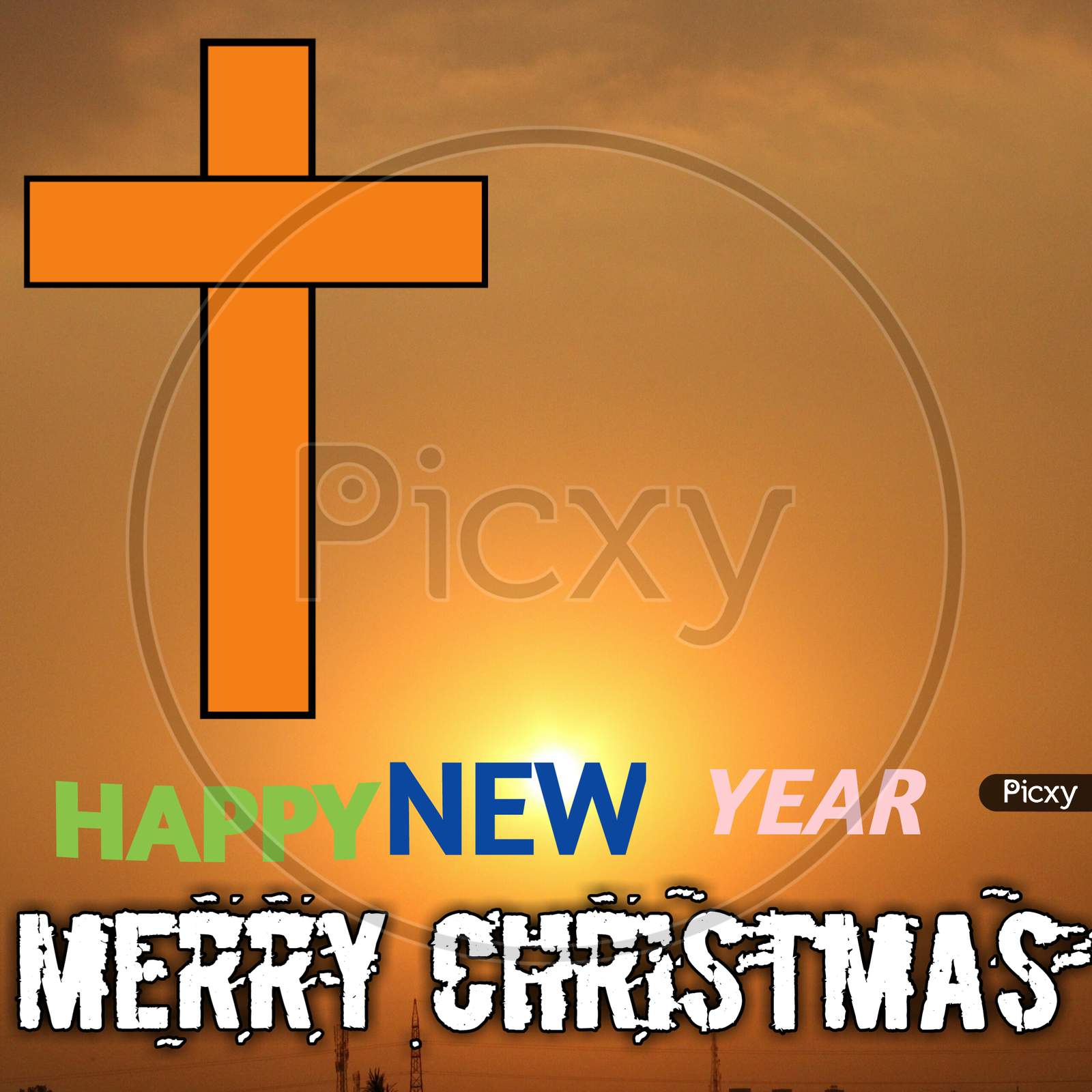 christmas cross background