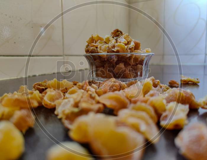 Picture Of Homemade Dyed Gooseberry Candy In A Bowl