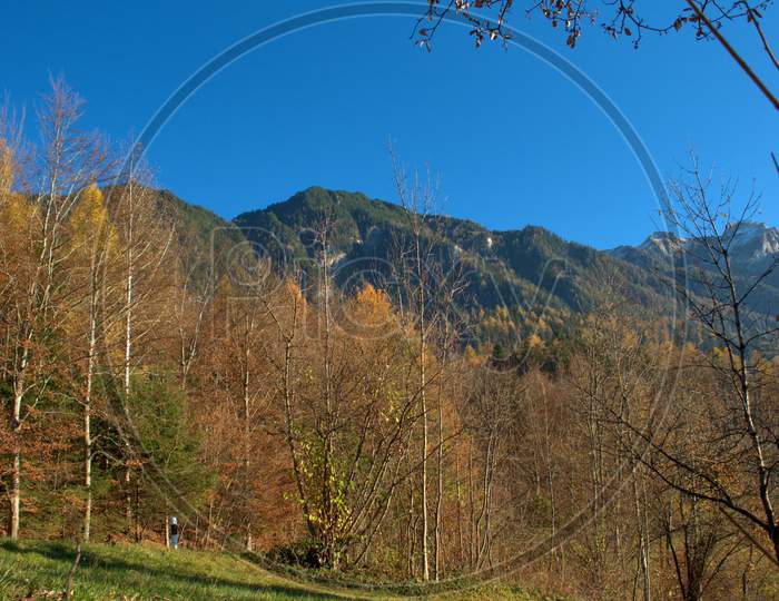 Fantastic autumn mood scenery from Triesenberg in Liechtenstein 18.11.2020